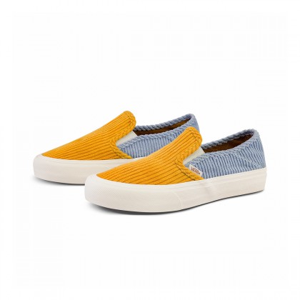 88VIP：VANS 范斯 Slip-On 中性运动板鞋 VN0A5HYQA0Q 黄蓝色 84.55元