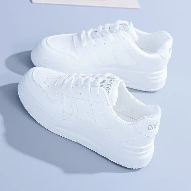 柚宏 女ins百搭板鞋潮鞋子新款韩版小白鞋板鞋女鞋子透气小白鞋 白色 37 200.