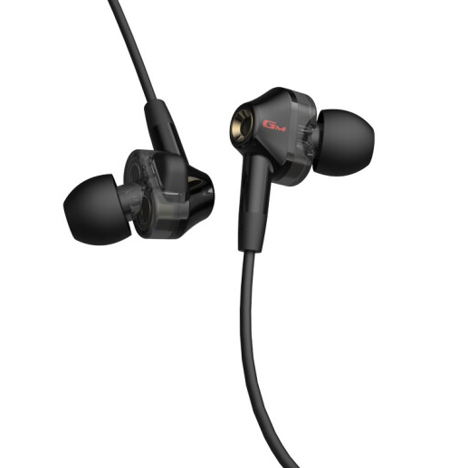 PLUS会员：EDIFIER 漫步者 GM360 入耳式双动圈降噪有线耳机 黑金色 3.5mm 78.41元