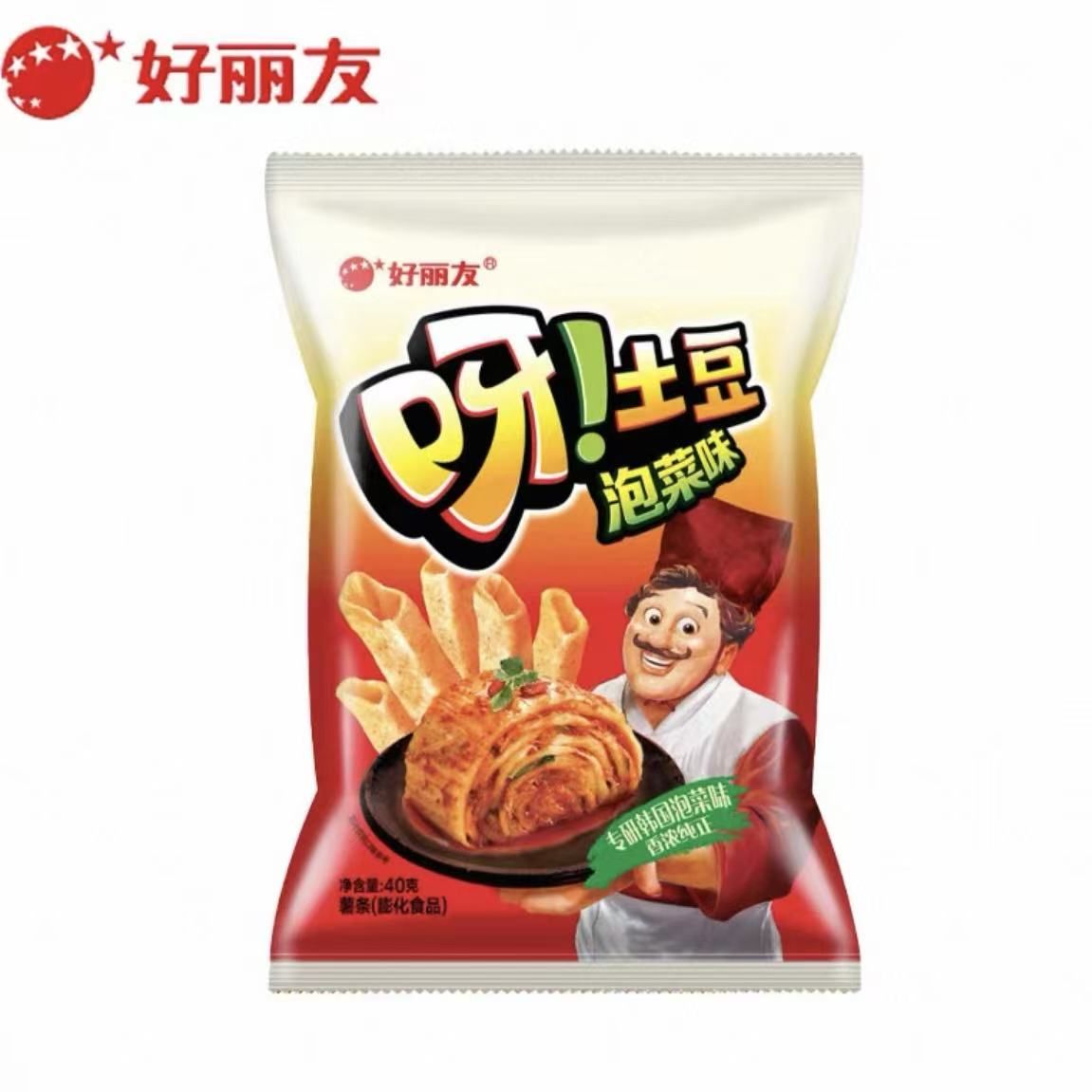 好丽友 呀！土豆 薯条 韩式泡菜味 40g