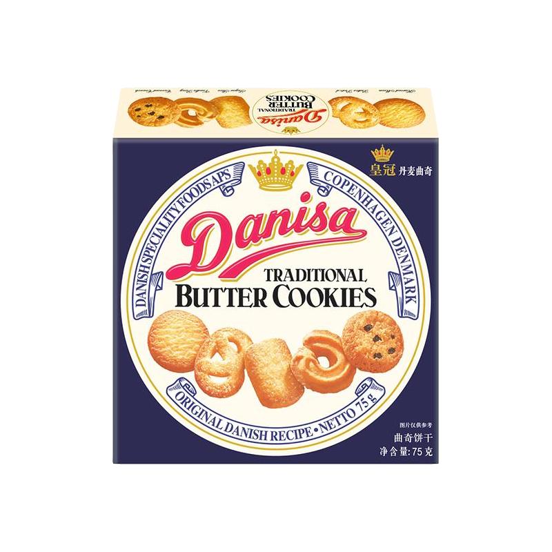 Danisa 皇冠丹麦曲奇 牛油曲奇 163g 4.24元