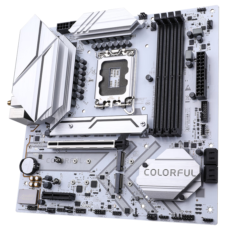 PLUS会员：Colorful 七彩虹 BATTLE-AX B760M-WHITE WIFI D5 V20 DDR5 雪鸮主板 支持14600K/146