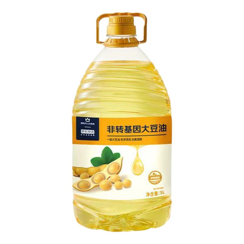 京东京造 非转基因大豆油 5L 62.9元