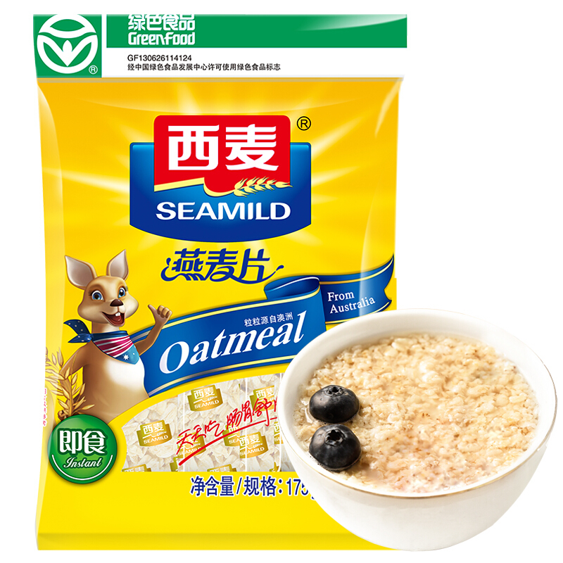 SEAMILD 西麦 即食燕麦片 175g 9.9元