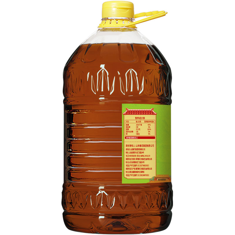 luhua 鲁花 地道小榨香菜籽油5L厨房食用油物理压榨非转基因 55.9元（需用券