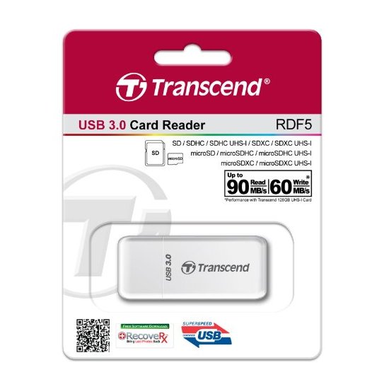 Transcend 创见 USB 3.0 读卡器 (TS-RDF5K)