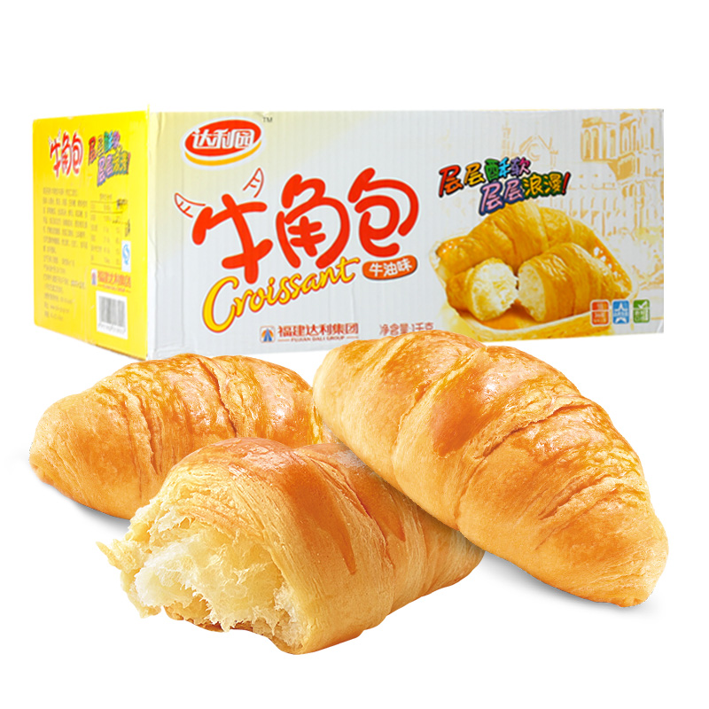 达利园 牛角包原味2斤箱装 ￥48.1