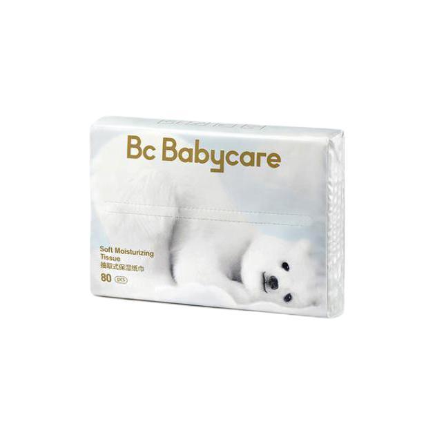 babycare 婴儿云柔巾超柔软面巾纸纸巾熊柔巾清洁保湿抽纸乳霜纸 80抽*8包 29.9