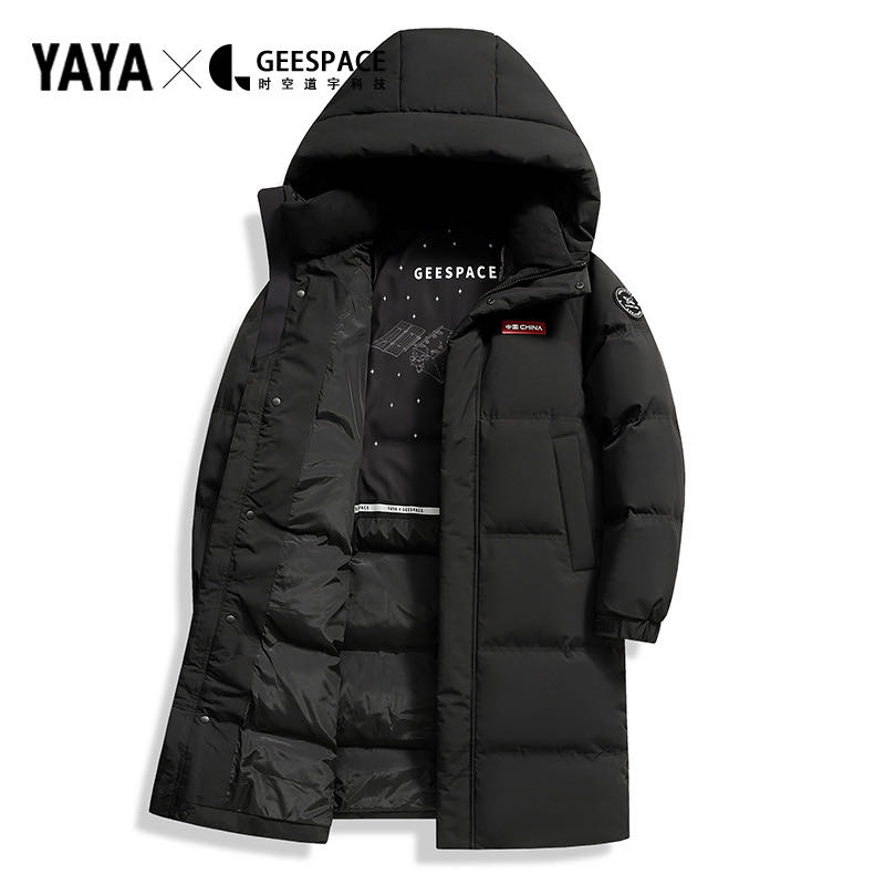 YAYA 时空道宇系列213g高充绒量长款羽绒服 299元(需用券)