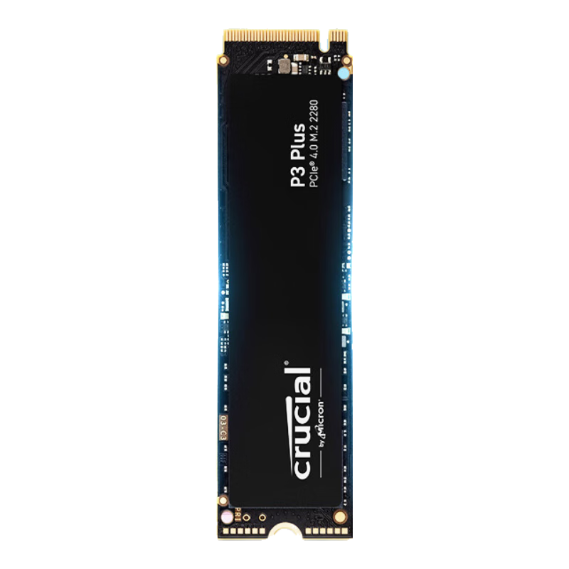 plus:英睿达 美光P3Plus 2TB SSD固态硬盘 M.2接口 NVMe PCIe4.0*4 读速5000MB/s 台式机笔