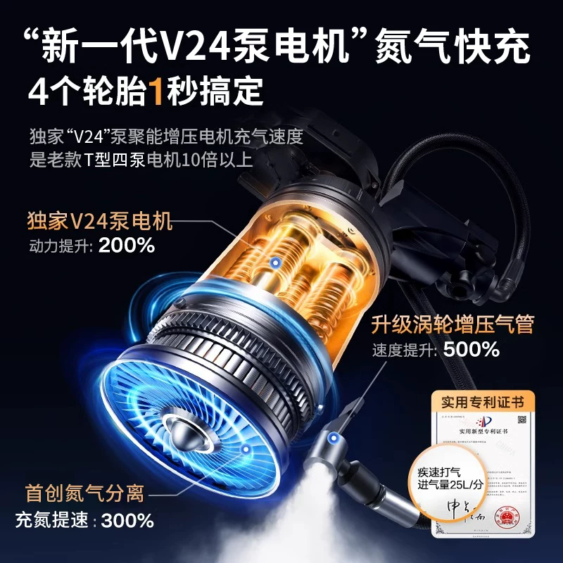 HELLOLEIBOO 多功能车载无线充气泵 26.64元 - 清风线报