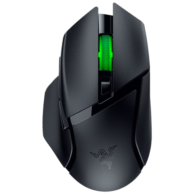 RAZER 雷蛇 巴塞利斯蛇V3 X极速版 HYPERSPEED WIRELESS 双模鼠标 18000DPI 黑色 RGB 258