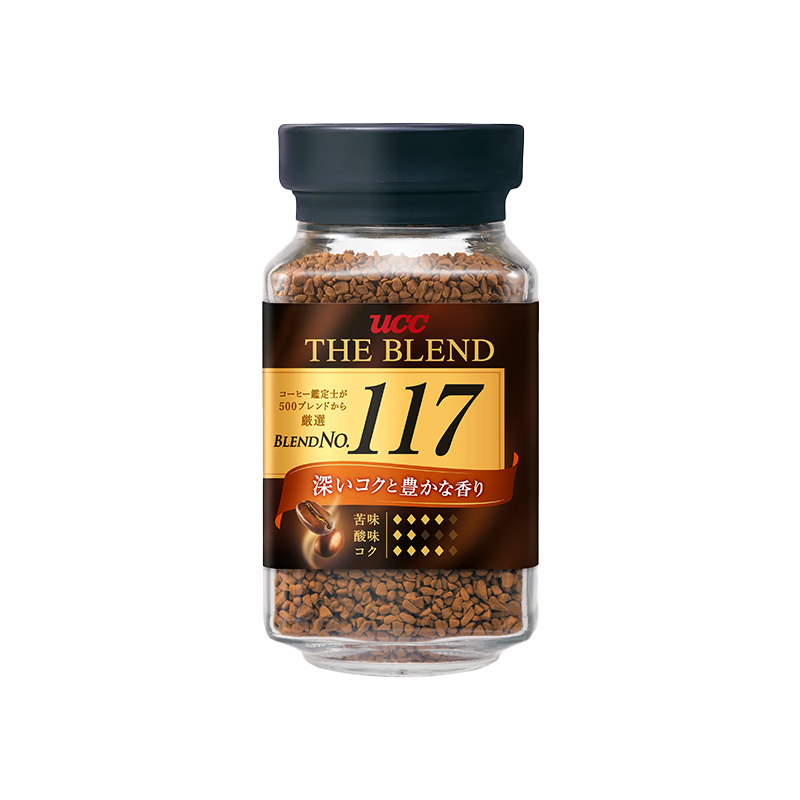 再降价、PLUS会员：悠诗诗（UCC）117 速溶咖啡粉 90g 冻干黑咖啡*8件+凑单 144.8