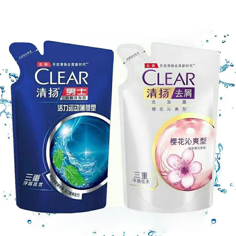 CLEAR 清扬 洗发露樱花200g*1+活力运动薄荷200g*1（新老包装随机发） 14.2元