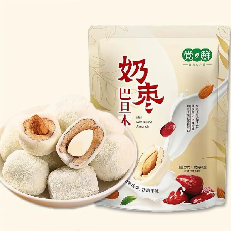 100g*2包 新疆红枣夹心巴旦木奶枣 券后9.9元