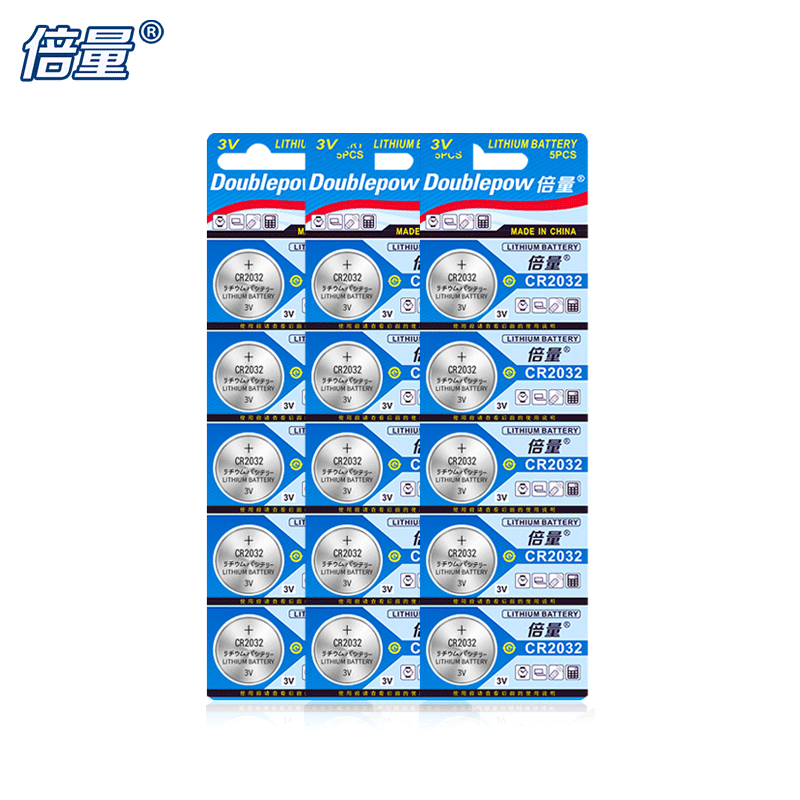 Doublepow 倍量 CR2032 纽扣电池 3V 15粒装 10.9元包邮（需用券）