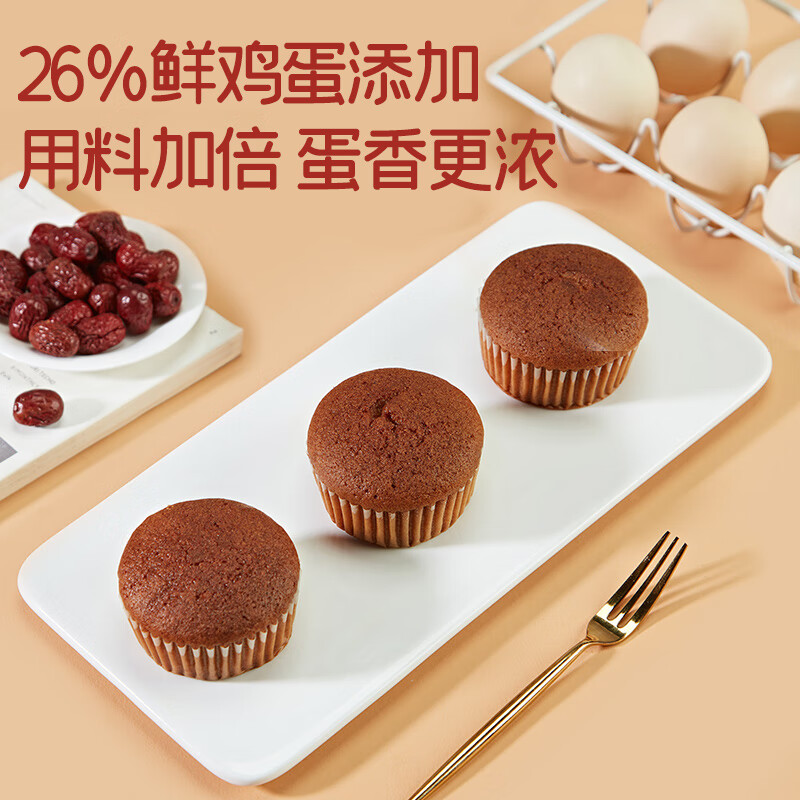 盼盼 中式糕点 红枣蛋糕 箱装 520g 14.95元 - 线报酷