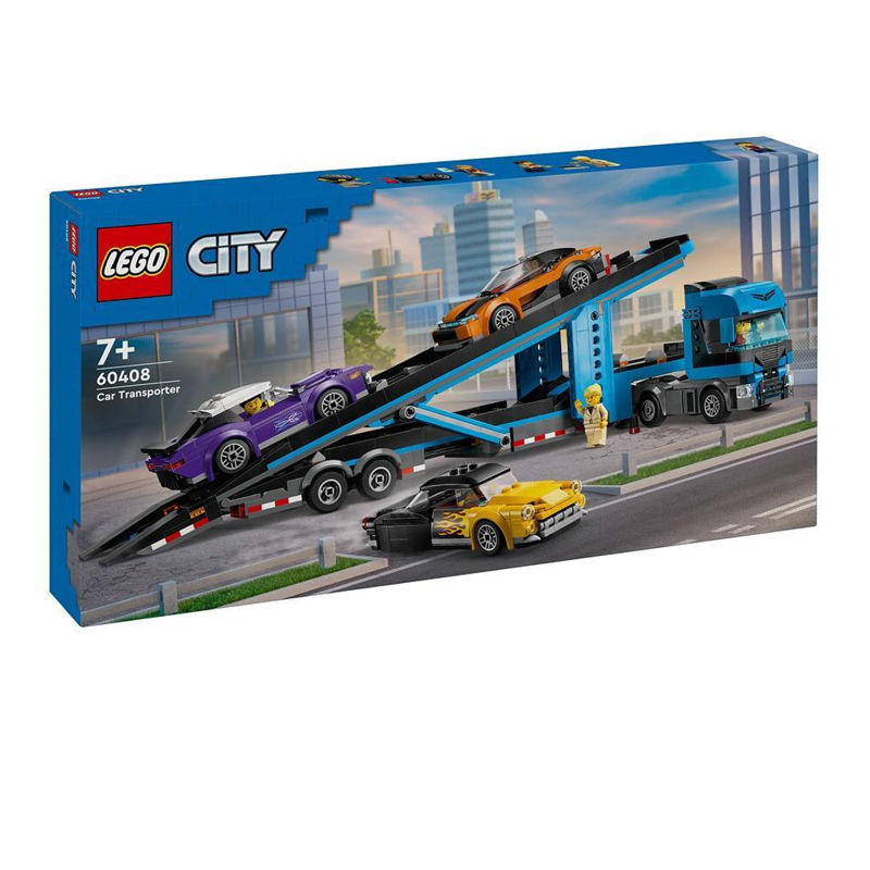 百亿补贴：LEGO 乐高 积木60408跑车运输车积木玩具男女孩儿童益智拼装礼物 4