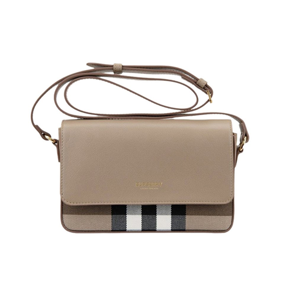 BURBERRY 博柏利 女士粒面皮革斜挎包 20x13x4cm 2994.11元