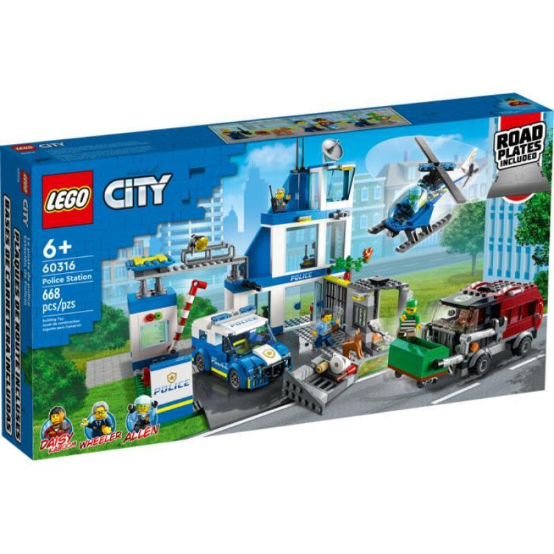 LEGO 乐高 City城市系列 60316 现代化警察局 359元