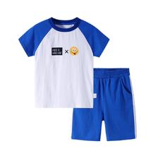 猫人（Miiow） 儿童短袖套装男童运动衣服夏装纯棉婴儿宝宝t恤短裤两件套1
