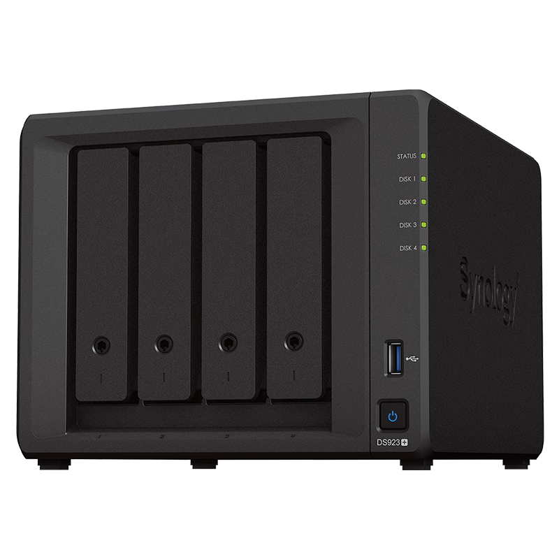 再降价、80﹪概率券、限地区：Synology 群晖 DS923+ 四盘位 NAS存储 3445.48元包邮