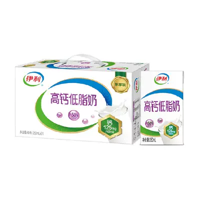 再降价：伊利 高钙低脂牛奶 250ml×21盒
