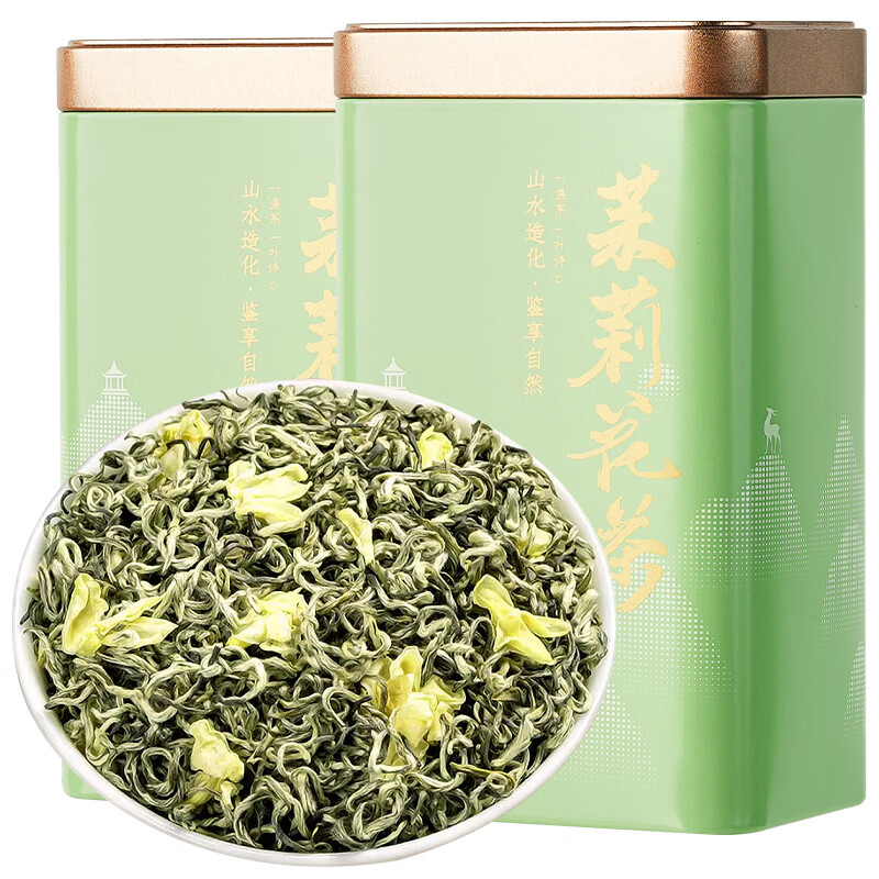 去寻 茉莉花茶 特级 250g 双罐装 67.26元