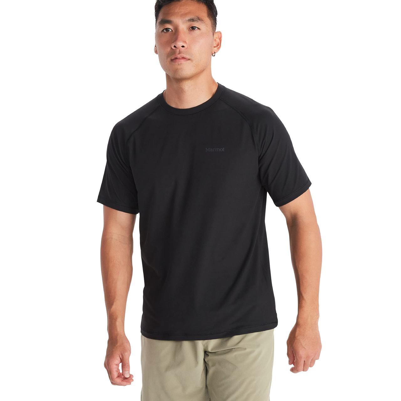 【含税直邮】MARMOT 男式 Windridge 短袖 T 恤,黑色,中号 到手约￥199.26