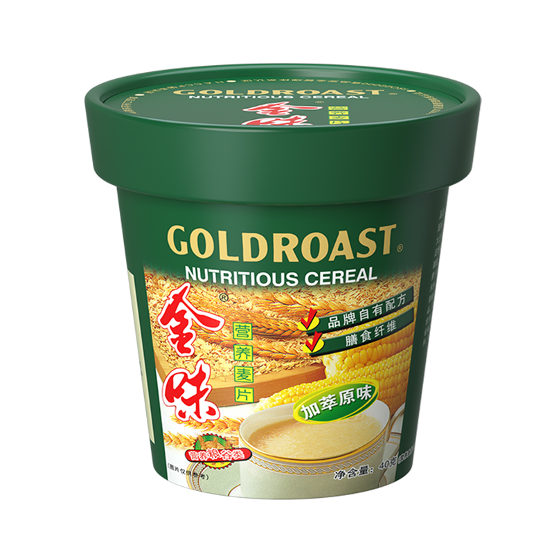 88VIP：GOLDROAST 金味 加萃原味40g*1杯懒人速食燕麦早餐代餐饱腹零食 5.7元