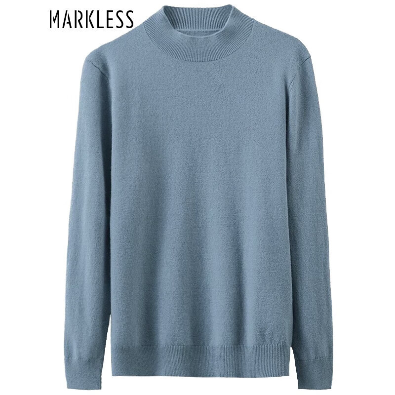 Markless 羊毛衫男冬季保暖半高领打底衫男士韩版针织衫MSB0735M 170.4元