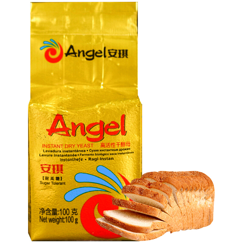 Angel 安琪 金装高活性干酵母 100g 6.5元（需用券）