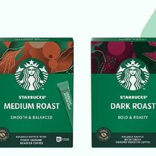 星巴克（Starbucks） 黑咖啡0蔗糖低脂精品速溶咖啡 随机40杯 110元包邮