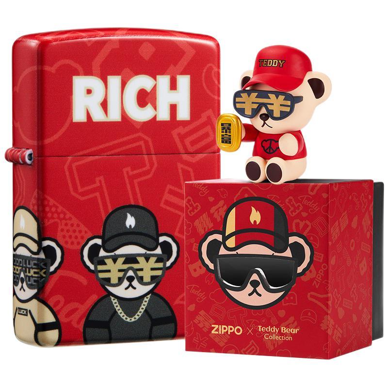 ZIPPO Teddybear联名 LOT-0109-C01 打火机礼盒 暴富 369元