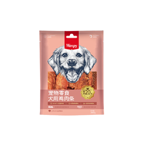 Wanpy 顽皮 狗零食 鸡肉条360g 23.43元（需买3件，需用券）