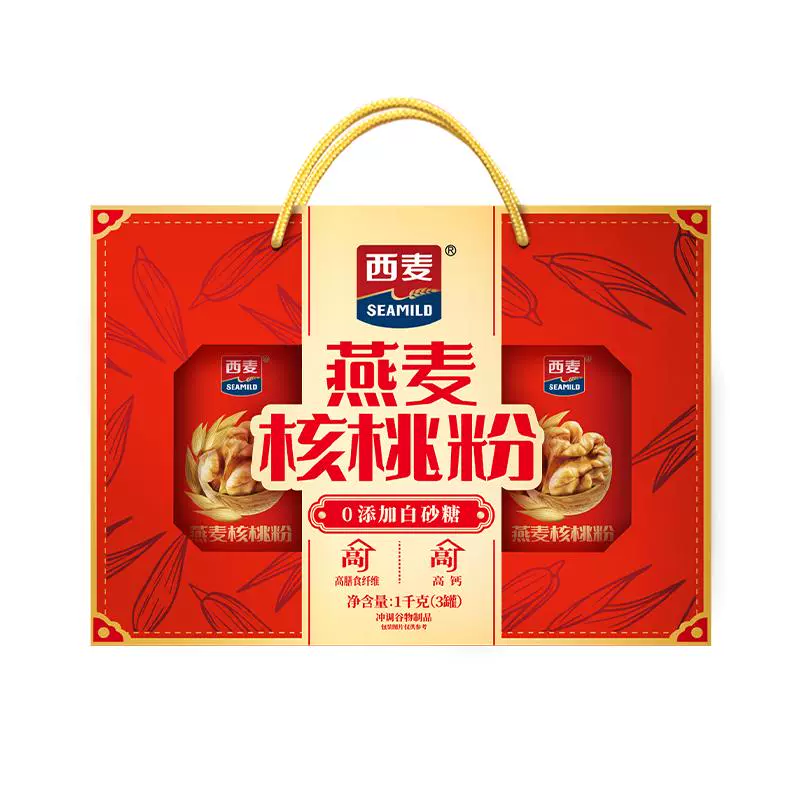 西麦 燕麦核桃粉礼盒 1kg ￥39.9