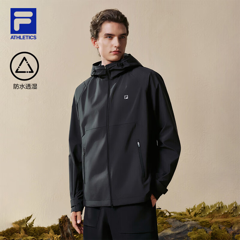 FILA 男士梭织防水连帽运动夹克 587.93元（需用券）