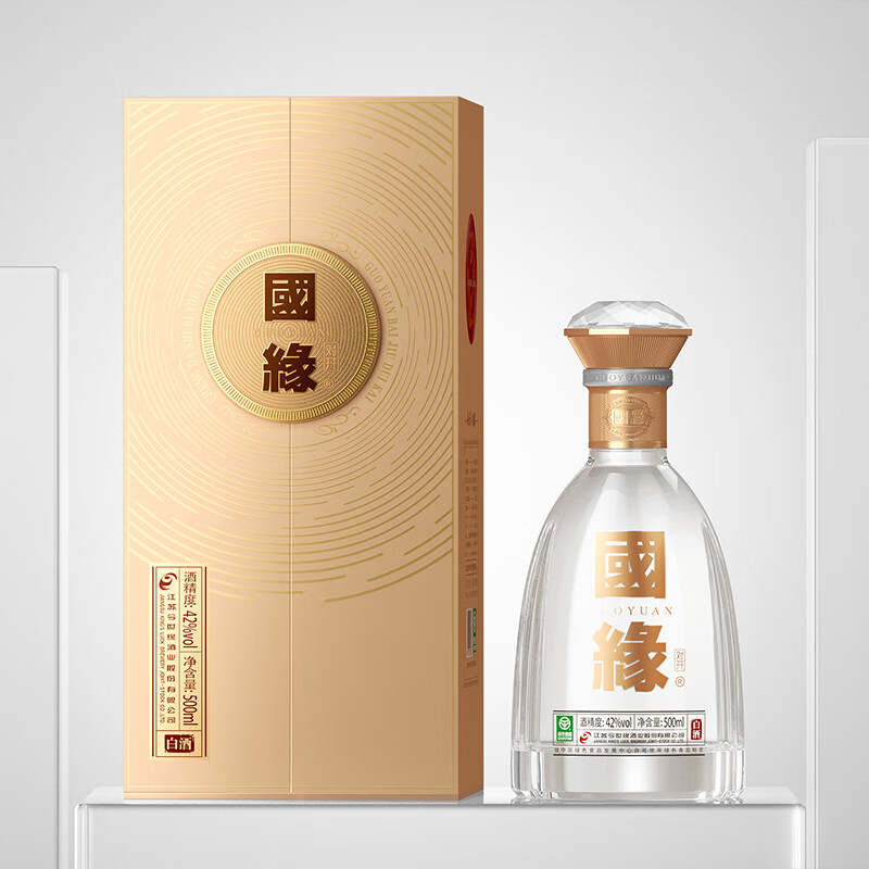 今世缘 国缘对开 42%vol 浓香型白酒 500ml 单瓶装 ￥245.55