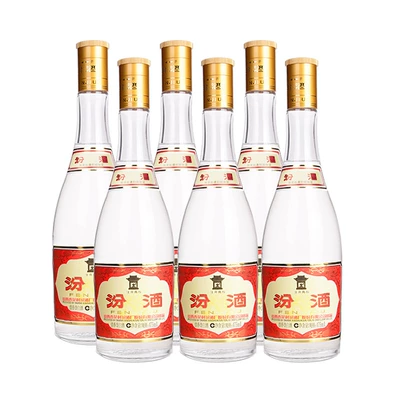 山西汾酒 杏花村 黄盖汾酒 53度 475ml*6瓶 纯粮高度清香型白酒 465元(合232.5元/