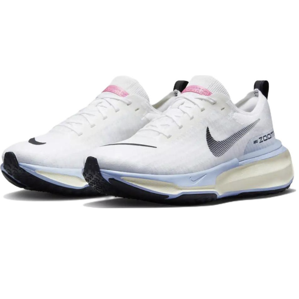 NIKE 耐克 ZoomX Invincible Run Flyknit 3 男子跑鞋 DR2615-100 白色/足球灰/狂喜钴蓝/黑