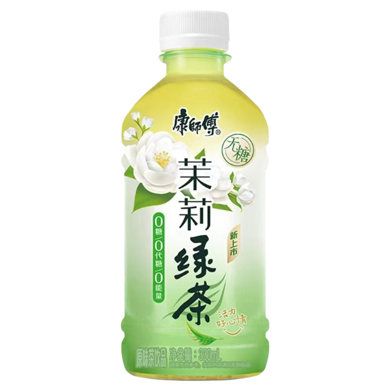 康师傅 茉莉绿茶零糖零卡330ml*1瓶 ￥1