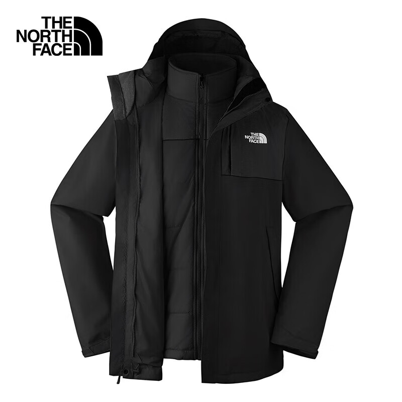 移动端、京东百亿补贴：THE NORTH FACE 北面 男款三合一冲锋衣 8DNC JK3 1296元