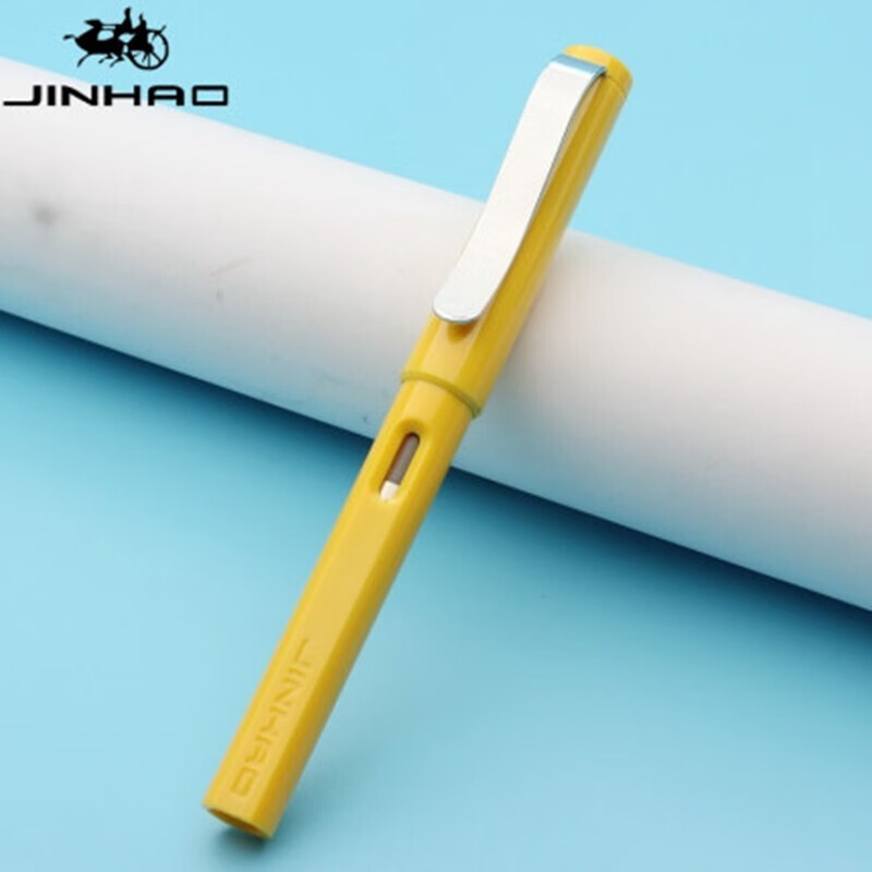 有券的上：Jinhao 金豪 599K 钢笔 0.38mm 暗尖 赠10支黑色墨囊 2.8元包邮（双重优