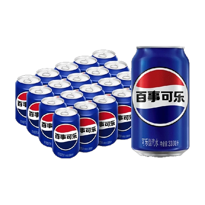 百事可乐 碳酸汽水饮料 常规罐礼盒装 包装随机 30.38元