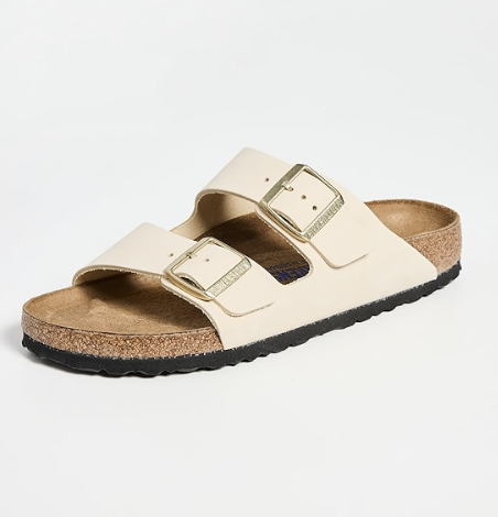 Birkenstock Arizona 白色拖鞋 7折 $101.5（约744.08元）