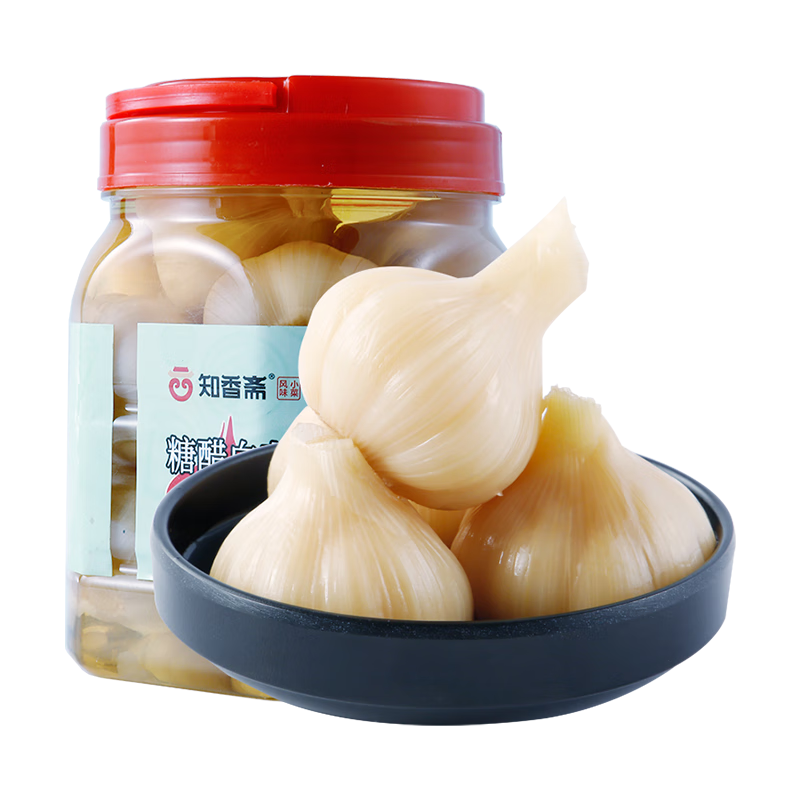 知香斋 糖蒜瓣1000g*1罐 11.9元（包邮）