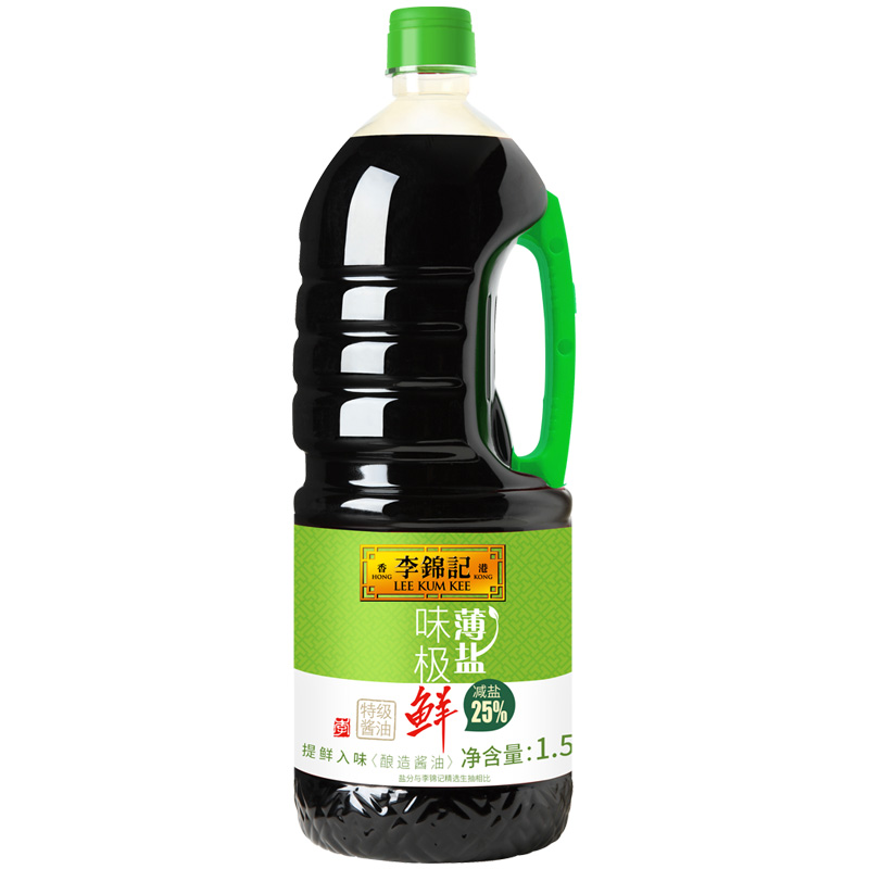 李锦记 薄盐味极鲜 特级酱油 1.52kg 26.3元