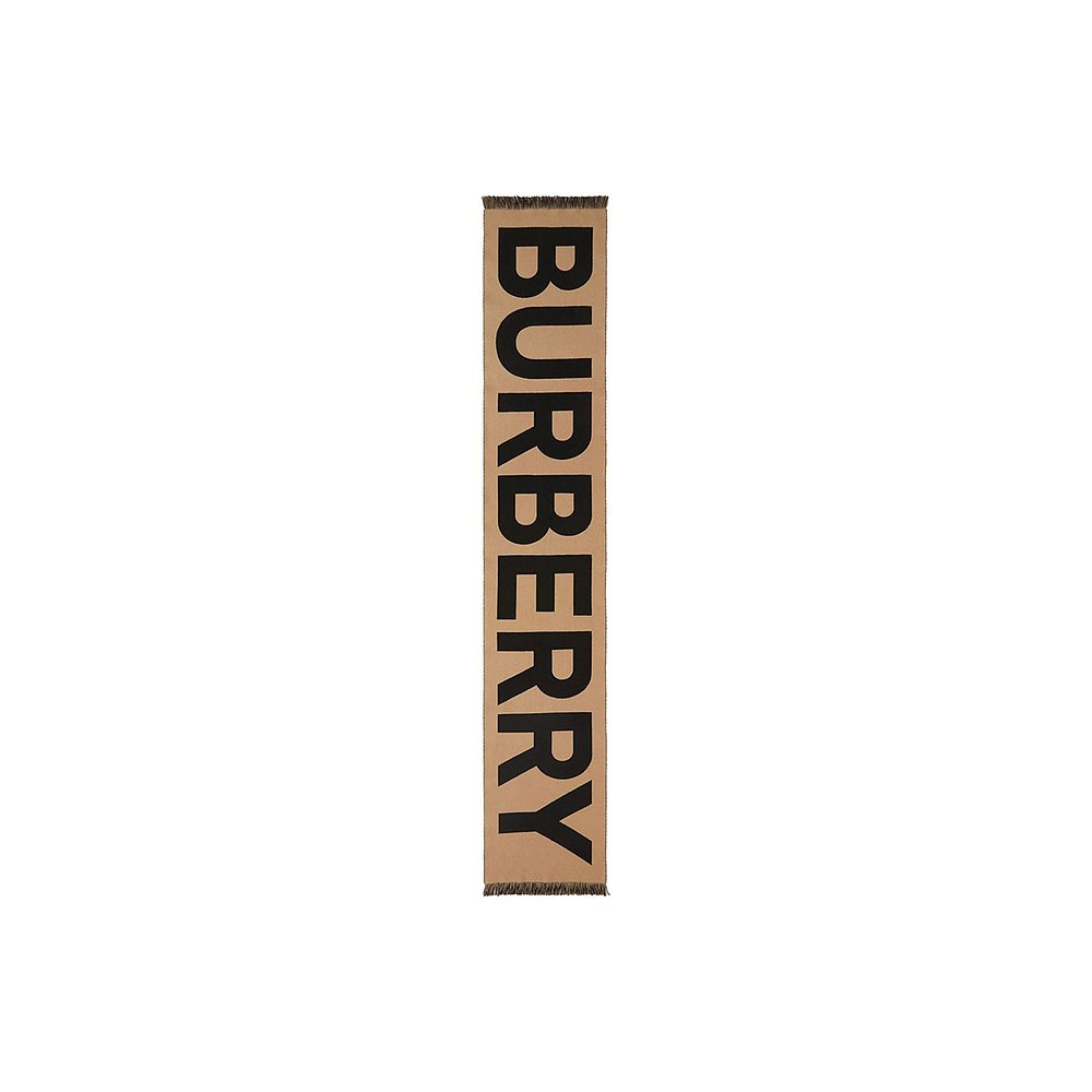 BURBERRY 博柏利 卡其色围巾时尚印花柔软8057147战马羊毛 1804.05元