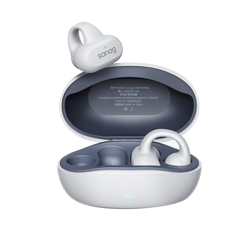 PLUS会员: SANAG 塞那Z50 骨传导概念蓝牙耳机 幽雅白 脉冲定向传音 臻享版 96.95