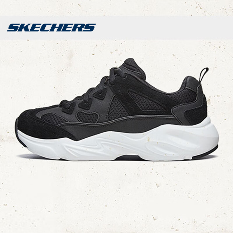 SKECHERS 斯凯奇 D'LITES系列 休闲运动鞋 黑色 139元（需用券）